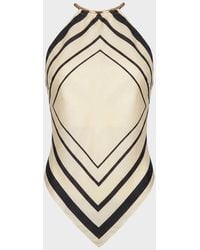 Nicholas - Skye Halter Scarf Top - Lyst
