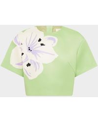 LEO LIN - Indie Floral-Print Crop Top - Lyst