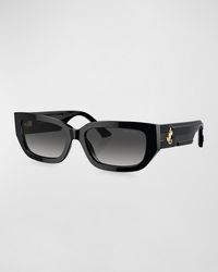 Jimmy Choo - Jc Logo Acetate Cat-eye Sunglasses - Lyst