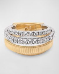 Marco Bicego - 18k Yellow Gold Masai Ring With One Strand Of Diamonds, Size 7 - Lyst