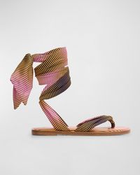 Christian Louboutin - Nilo Du Desert Ankle-Wrap Sole Sandals - Lyst