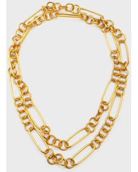 Nest - Brushed Long Chain Necklace - Lyst