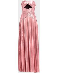 retroféte - Mallory Strapless Metallic Maxi Dress - Lyst