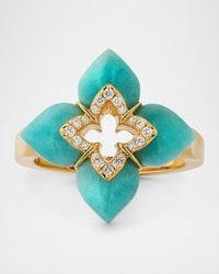 Roberto Coin - Souffle 18K Diamond Venetian Princess Ring With Gemstones - Lyst