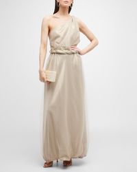 Giorgio Armani - One-Shoulder Gown With Braided Detail - Lyst