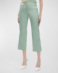 Alice + Olivia - Janis Low-Rise Cropped Flare Pants - Lyst