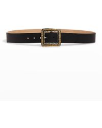 Streets Ahead - Antique Square Studded Leather Belt - Lyst