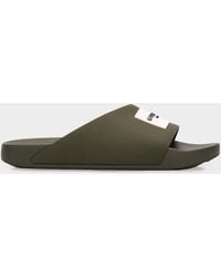 Givenchy - Apos;S Label Slide Flat Rubber Sandals - Lyst