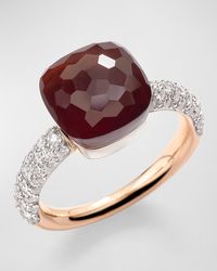 Pomellato - Nudo 18K Rose Gemstone And Diamond Ring - Lyst
