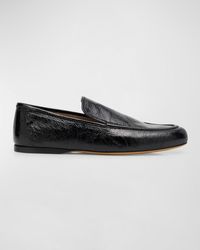 Khaite - Alessia Leather Slip-On Loafers - Lyst