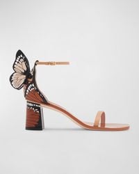 Sophia Webster - Chiara Butterfly Printed Block-Heel Sandals - Lyst