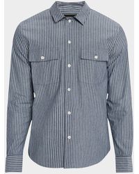 Vince - Railroad Stripe Sport Shirt - Lyst