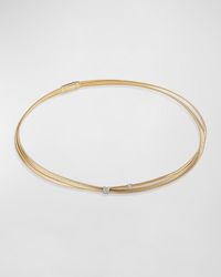 Marco Bicego - Masai 18k Two-strand Necklace With Diamond Stations - Lyst