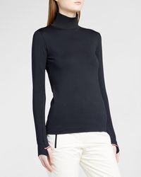 3 MONCLER GRENOBLE - Jersey Turtleneck With Striped Detail - Lyst