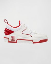 Christian Louboutin - Astroloubi Donna Sole Leather Low-Top Sneakers - Lyst