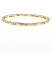 Tanya Farah - Modern Etruscan 18k Gold Bracelet With Diamonds - Lyst
