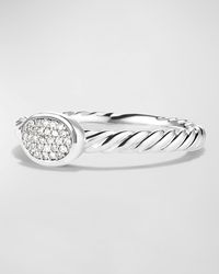 David Yurman - Cable Collectibles Oval Ring With Diamonds - Lyst