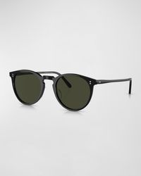 Oliver Peoples - O'Malley Round Acetate Sunglasses - Lyst