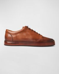 Bruno Magli - Trento Leather Low-Top Sneakers - Lyst