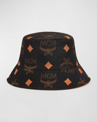 MCM - Maxi-monogram Reversible Bucket Hat - Lyst