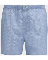 Zimmerli of Switzerland - Printed Cotton Sateen Boxer Shorts - Lyst