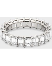 Neiman Marcus - Emerald-cut Diamond Eternity Band Ring, Size 6.75, 5.25tcw - Lyst