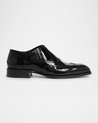 McQueen - Jermyn Brogue Slip-On Loafers - Lyst