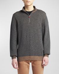 Kiton - Cashmere Quarter-Zip Sweater - Lyst