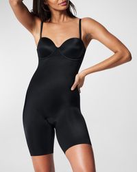 Spanx - Suit Your Fancy Strapless Cupped Mid-Thigh Shaping Bodysuit - Lyst
