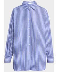The Row - Luka Stripe Button Down Shirt - Lyst
