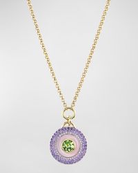 Emily P. Wheeler - Earth Medallion 18K And Necklace With Peridot, Amethyst And Opal - Lyst