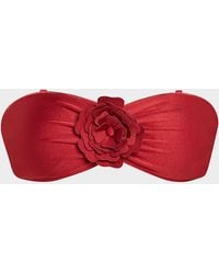 Zimmermann - Cascadian Flower Bandeau Bikini Top - Lyst