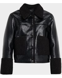 Rails - Dria Faux Leather Bomber Jacket - Lyst