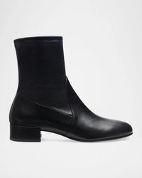 Stuart Weitzman - 25Mm Bacari Stretch Leather Ankle Boots - Lyst