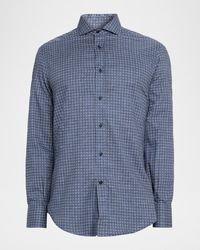 Brunello Cucinelli - Apos;S Cotton Geometric Medallion Slim-Fit Button-Down Shirt - Lyst