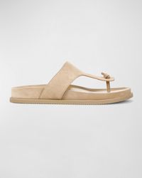 Vince - Diego Suede Thong Sandals - Lyst