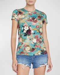 L'Agence - Ressi Short-sleeve Rococo Tee - Lyst