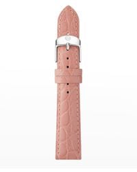Michele - 16Mm Embossed Crocodile Pattern Calf Leather Watch Strap - Lyst