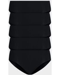 Commando - Classic Low-Rise Microfiber Bikini Briefs, Pack Of 5 - Lyst