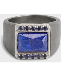 Armenta - Signet Ring With Iolite - Lyst