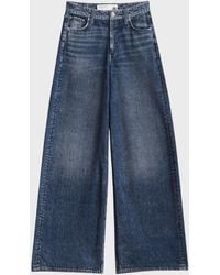 Rag & Bone - Rb Miramar Sofie Cotton-Terry Wide-Leg Jeans - Lyst