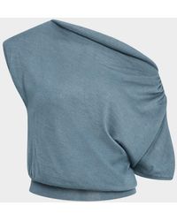 LAPOINTE - Cashmere-Silk Off-The-Shoulder Sweater - Lyst