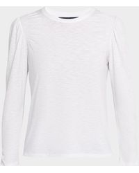 Veronica Beard - Bouvet Puff-Sleeve Tee - Lyst