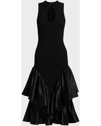 Et Ochs - Antoinette Cutout Ruffle Knit Midi Dress - Lyst
