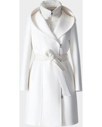 Mackage - Shia 2-In-1 Double-Face Wool Coat With Removable Bib - Lyst