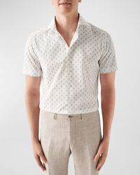 Eton - Contemporary Fit Drink Print Short-Sleeve Shirt - Lyst