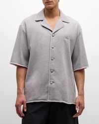 Balmain - Raw-Edge Jersey Pajama Shirt - Lyst
