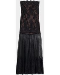 retroféte - Vespera Strapless Lace Dress - Lyst