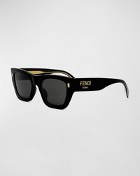 Fendi - Roma Square Acetate Sunglasses - Lyst