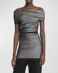 Proenza Schouler - Allegra Off-Shoulder Ruched Top - Lyst